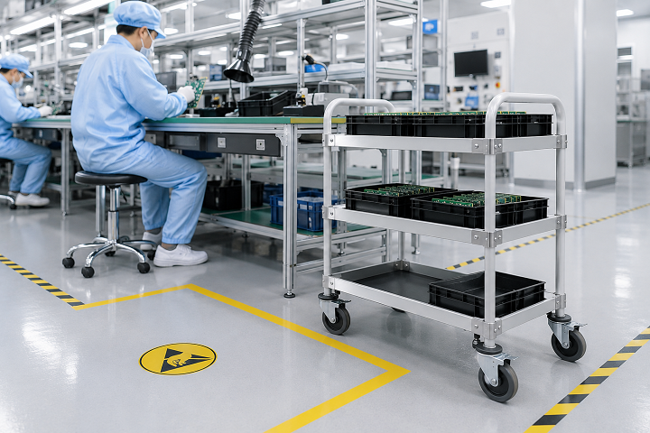 Bánh xe chống tĩnh điện và bánh xe dẫn điện khác nhau như thế nào