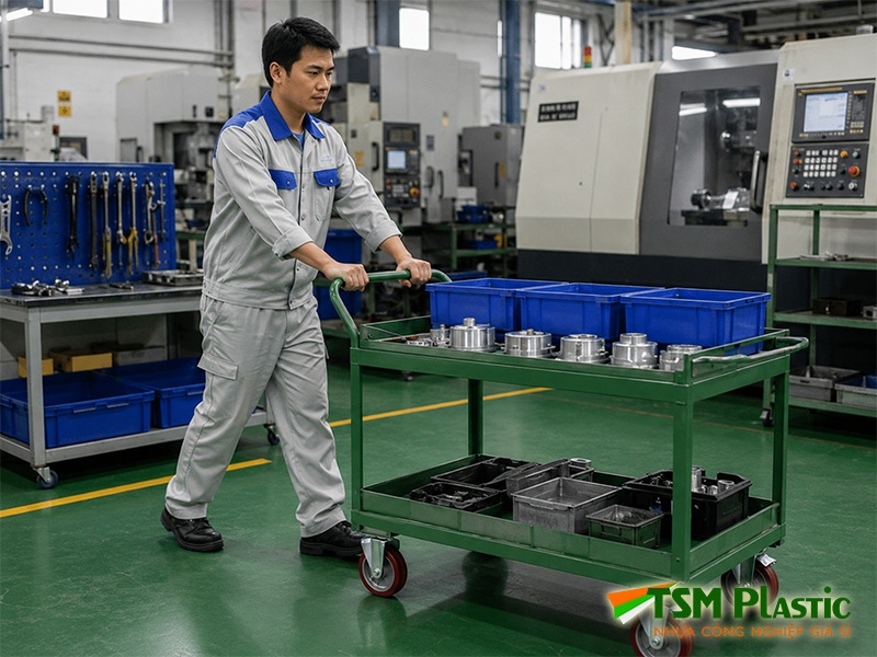 Bánh xe đẩy cho kho xưởng