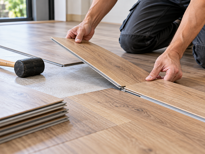 Cách lắp tấm nhựa lót sàn khác nhau thế nào giữa các dòng sản phẩm