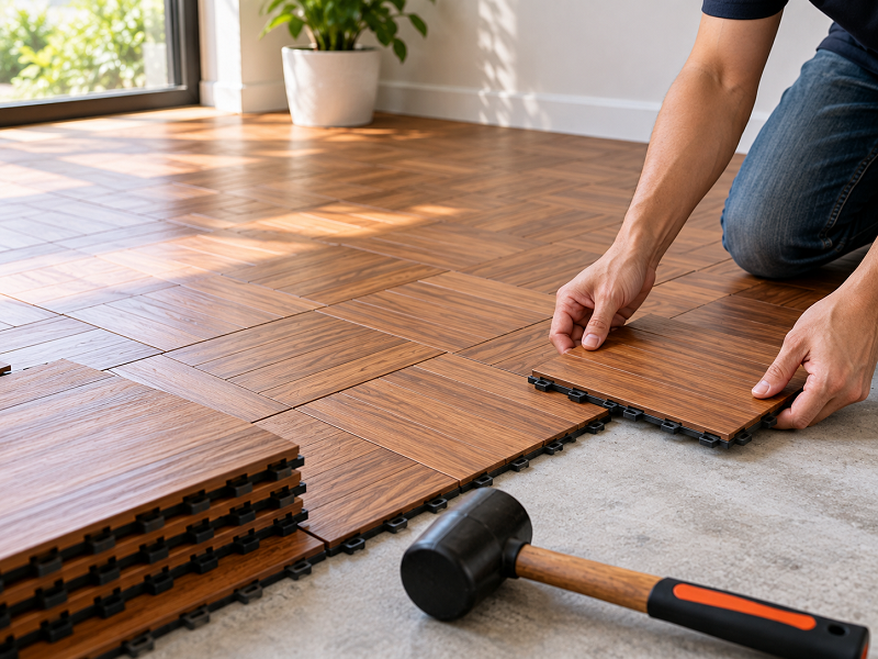 Cách tính tấm nhựa lót sàn theo diện tích, kích thước tấm và hao hụt