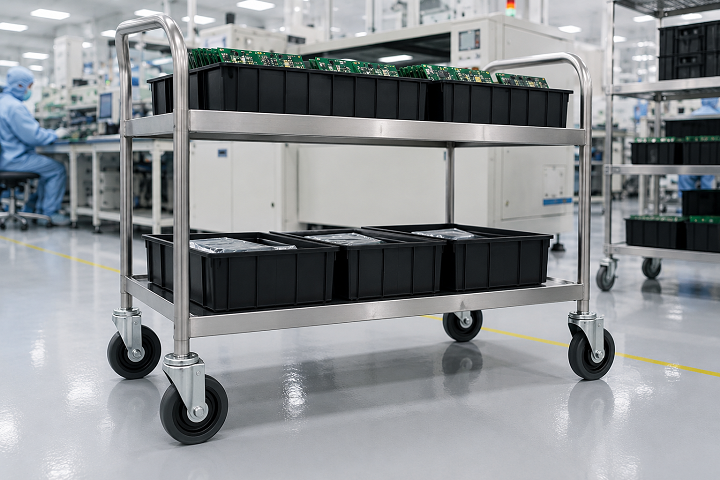 Cách chọn bánh xe chống tĩnh điện cho xe đẩy công nghiệp