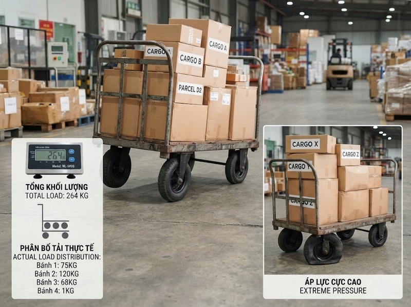Kéo dài tuổi thọ bánh xe đẩy bằng tải đúng và bảo dưỡng định kỳ