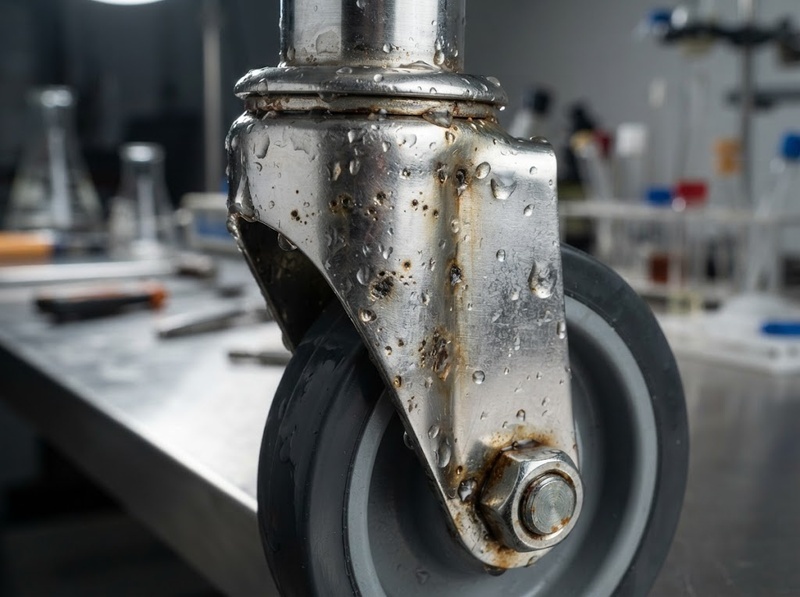 Khả năng chống gỉ bánh xe inox suy giảm trong những điều kiện nào?