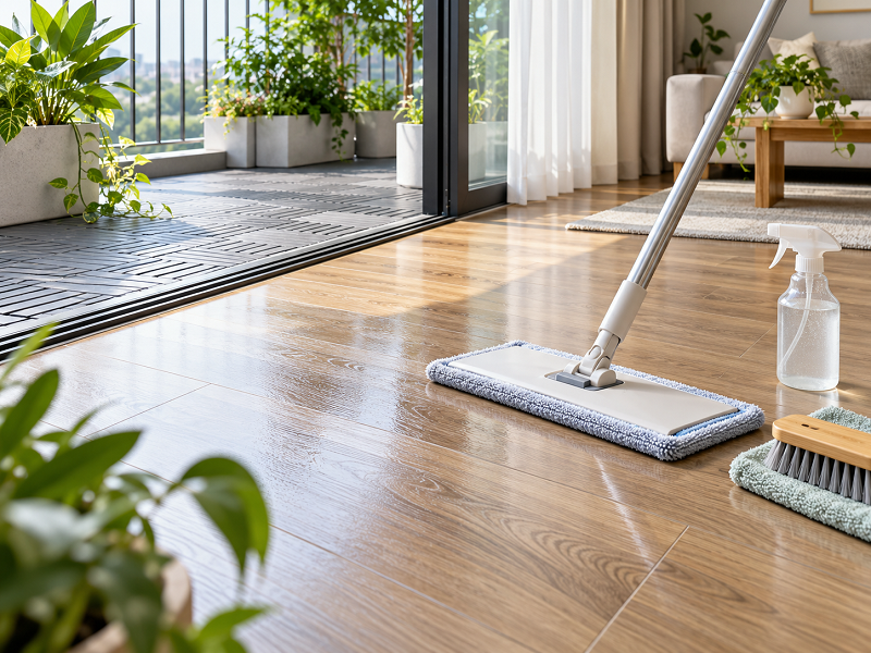 Vệ sinh tấm nhựa lót sàn thế nào theo từng vật liệu và kết cấu