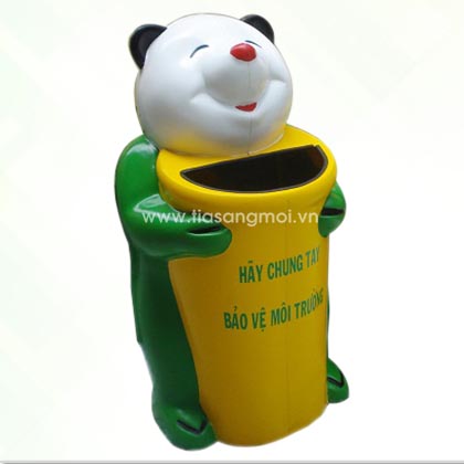 Thùng rác gấu trúc