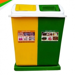 Thùng rác phân loại 2 ngăn