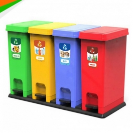 Thùng rác phân loại 4 ngăn