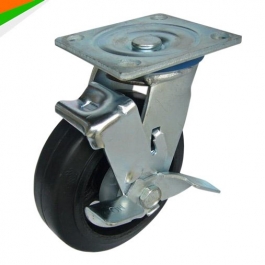 Bánh xe cao su có khóa