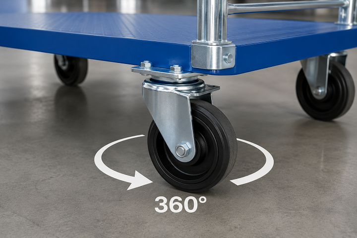 Bánh xe đẩy xoay 360 độ là gì