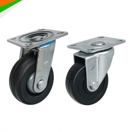 Bánh xe cao su xoay 360 độ