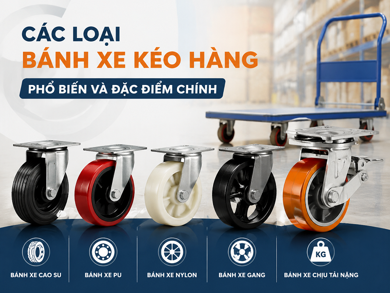 Các loại bánh xe kéo hàng