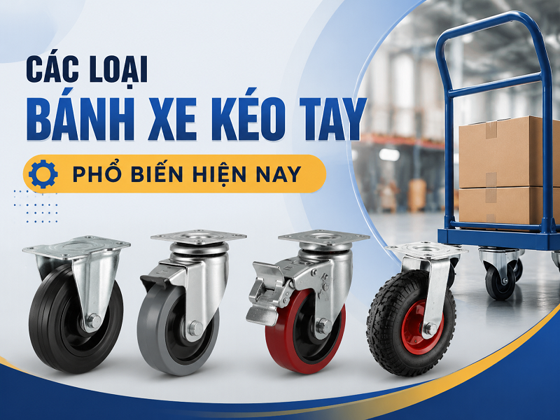 Các loại bánh xe kéo tay phổ biến hiện nay