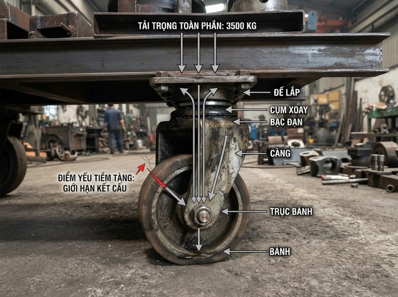 Kết cấu càng ảnh hưởng đến khả năng chịu lực thế nào?