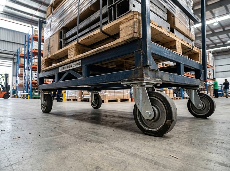 Tải tập trung ảnh hưởng đến bánh xe đẩy thế nào?