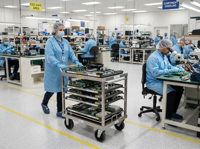 Khi nào xe đẩy cần sử dụng bánh xe ESD?