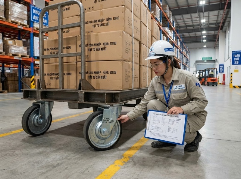Cách chọn bánh xe theo tải trọng xe đẩy