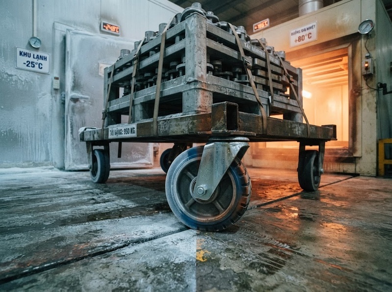 Cách chọn bánh xe theo nhiệt độ môi trường