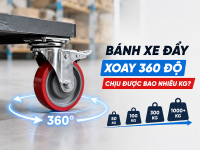 Cách chọn bánh xe đẩy xoay 360 độ phù hợp
