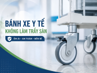 Bánh xe y tế có khóa phù hợp với thiết bị nào
