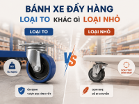 Bánh xe đẩy hàng loại to chịu tải bao nhiêu kg