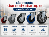 Bánh xe đẩy hàng loại to chịu tải bao nhiêu kg