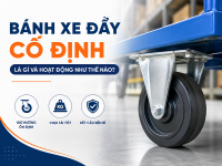 Vì sao xe đẩy thường dùng 2 bánh xoay 2 bánh cố định