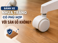Nên chọn bánh xe nhựa trắng hay bánh xe cao su đen