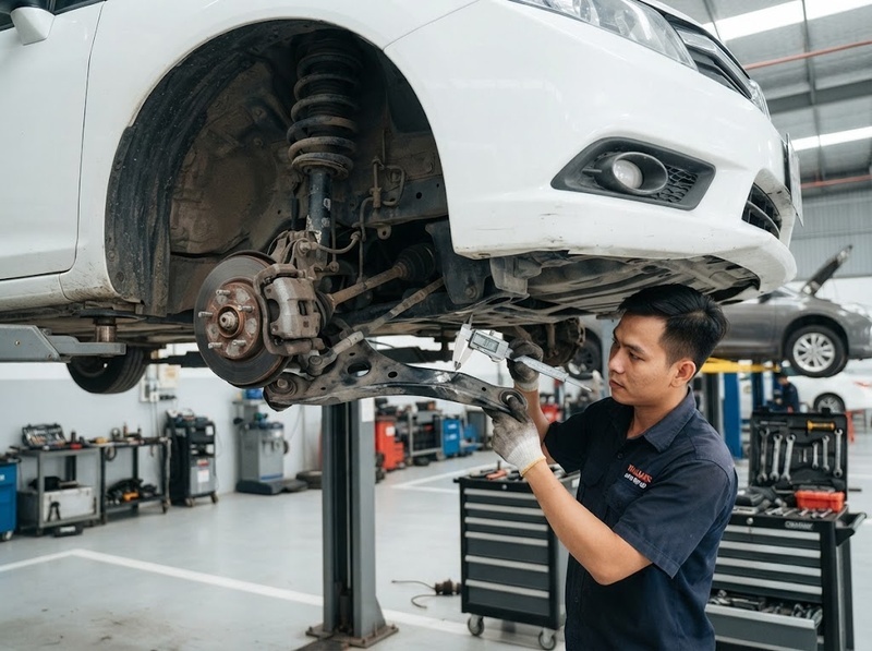 Vì sao càng bánh xe bị cong?