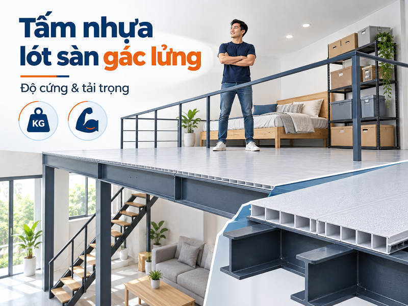 Tiêu chí chọn tấm nhựa lót sàn gác lửng