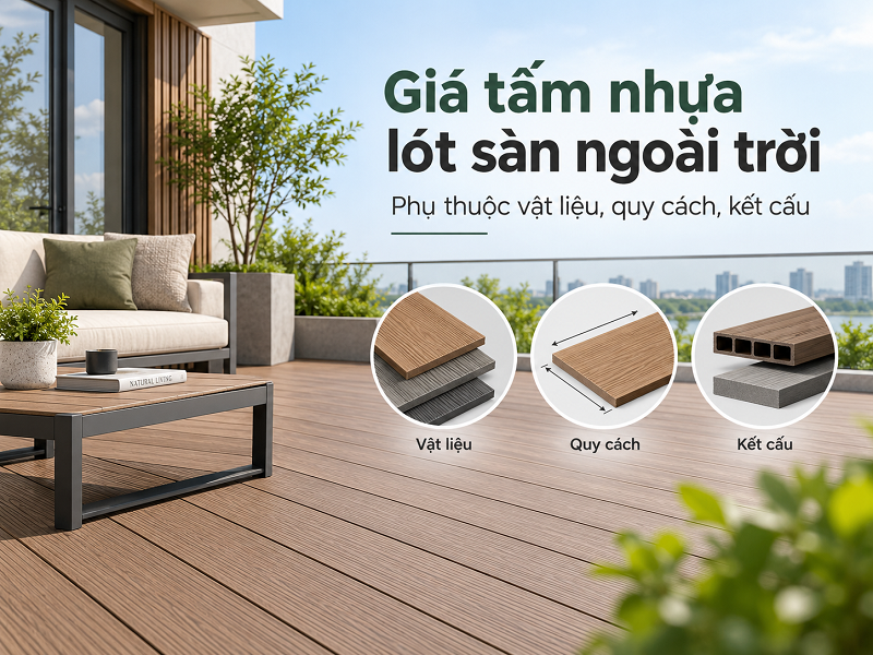 Những yếu tố ảnh hưởng đến giá tấm nhựa lót sàn ngoài trời
