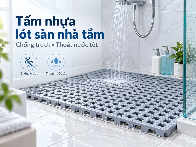 Tiêu chí chọn tấm nhựa lót sàn nhà tắm