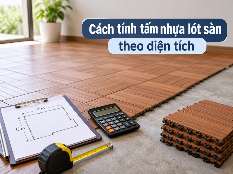 Cách tính tấm nhựa lót sàn theo diện tích